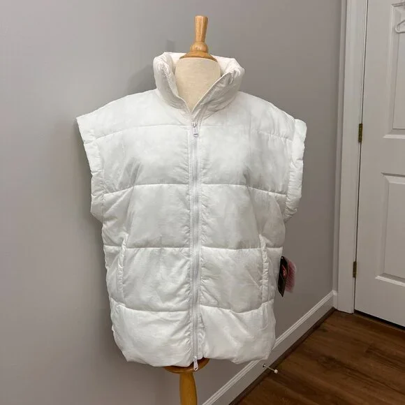 NEW Free People Movement White In A Bubble Puffer Vest Jacket - Picture 10 of 14